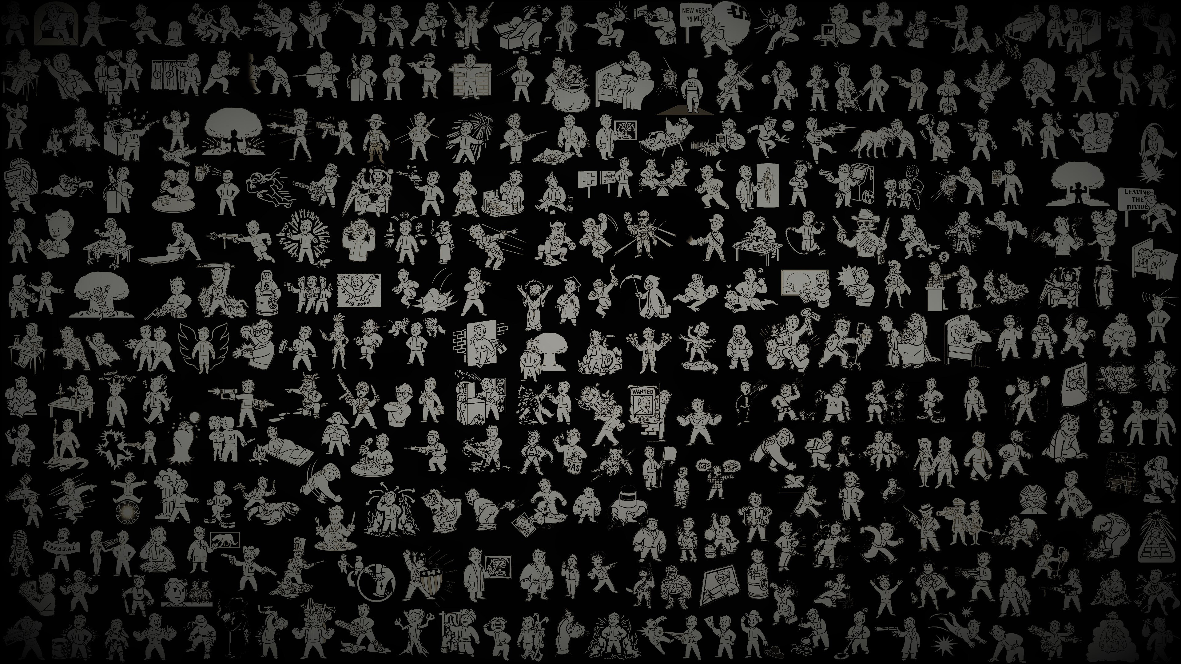 Free download New Las Vegas Vault Boy Vaulting Technology Game CG 4K Wallpaper, Wallpaper(s) website provided.