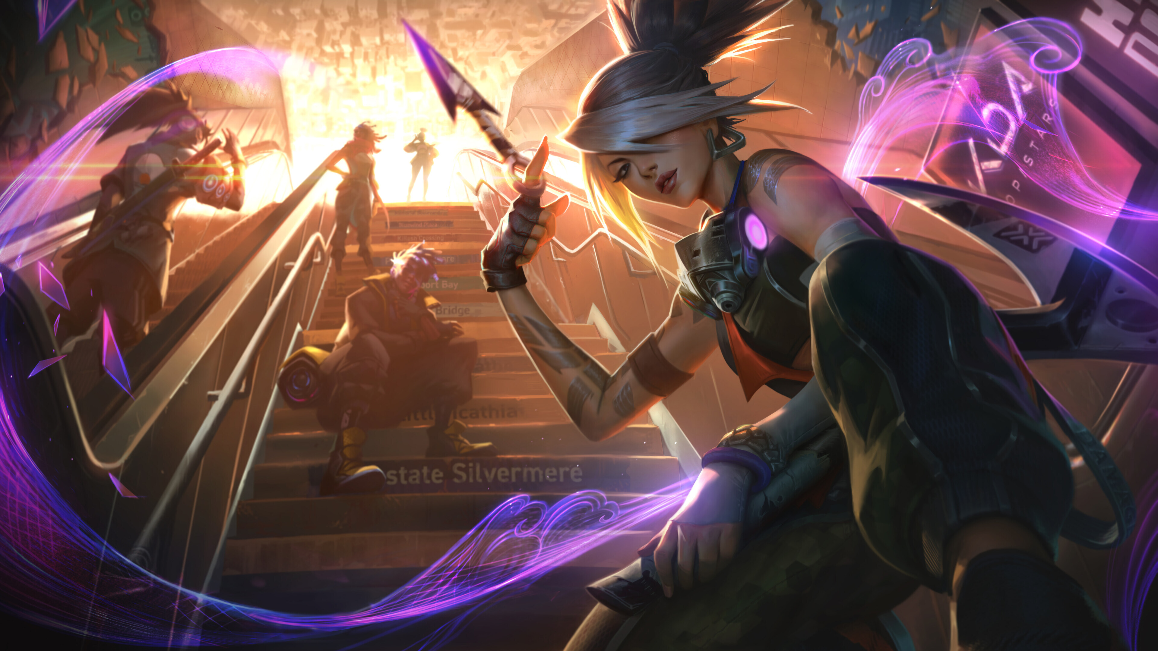Free download Akali League of Legends Riot Game Music Little Corner AI Art 4K Wallpaper, Wallpaper(s) website provided.