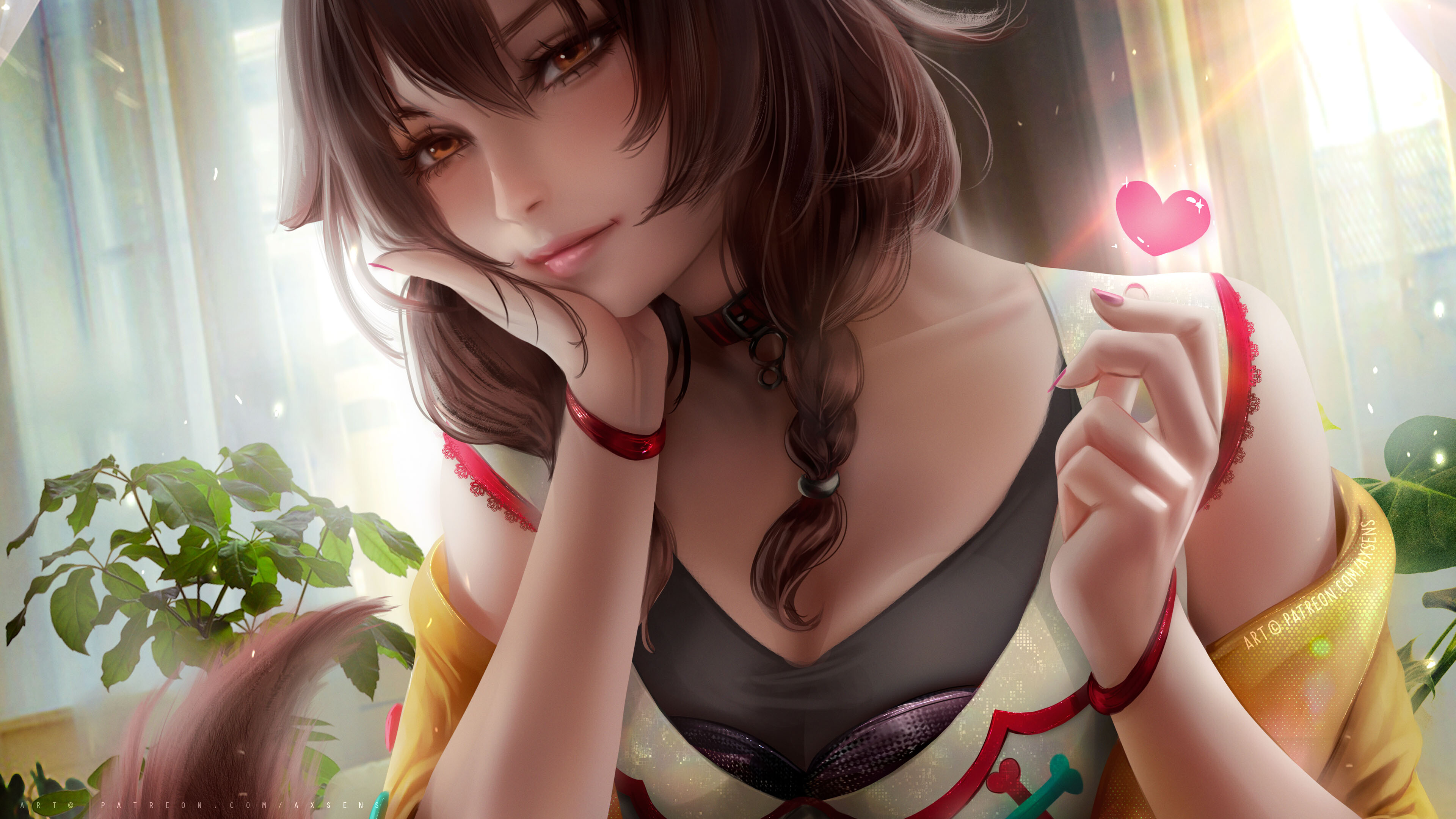 Free download Female AI Art Flower 4K Wallpaper, Wallpaper(s) website provided.