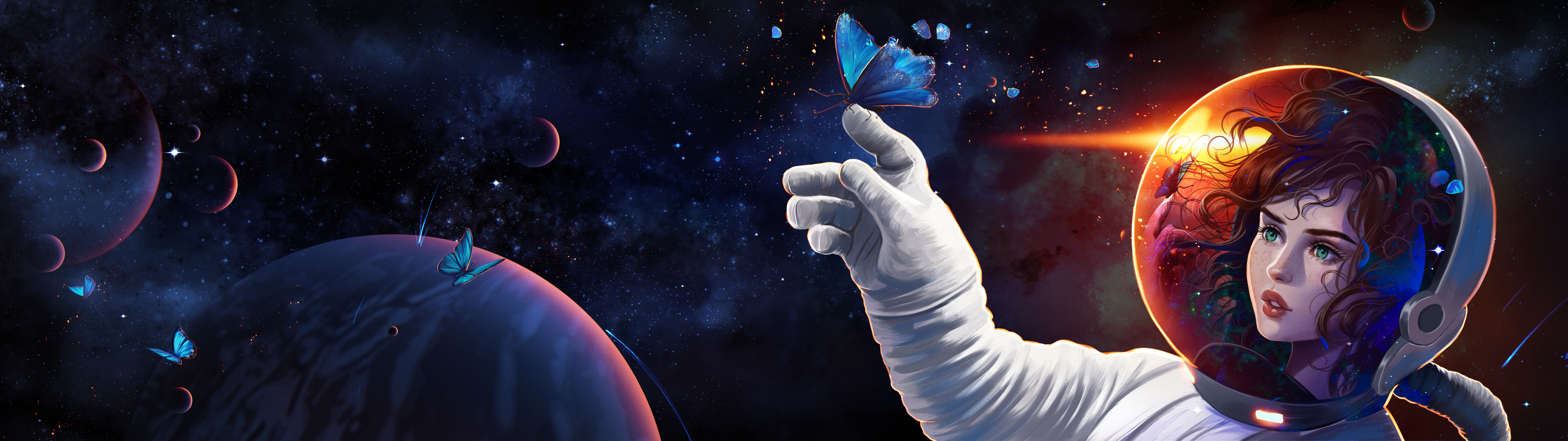 Free download Astronaut Space Planet 8K Wallpaper, Wallpaper(s) website provided.