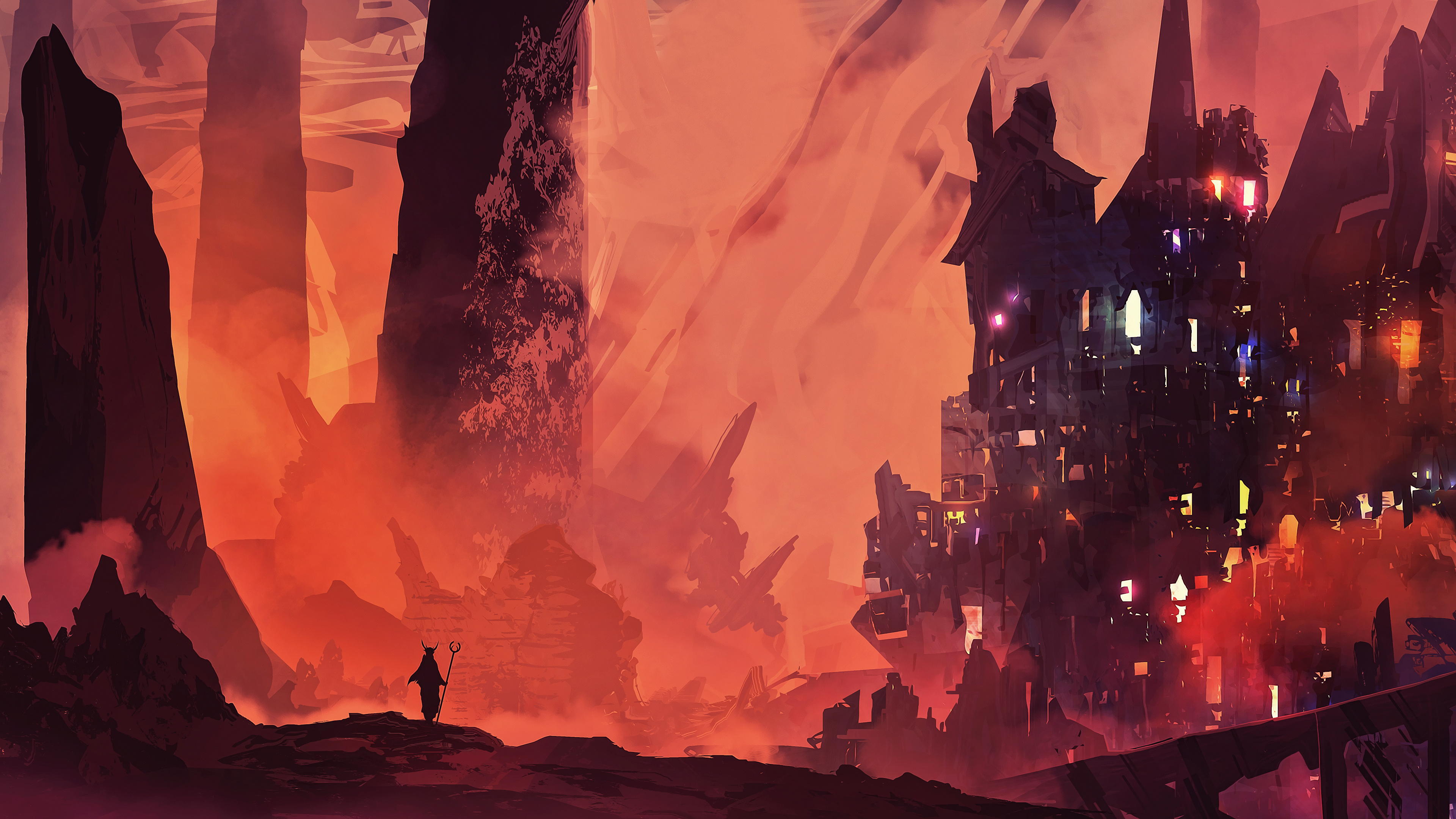 Free download Night Science Fiction Novel AI Art Concept Art Fantasy Art 4K Wallpaper, Wallpaper(s) website provided.