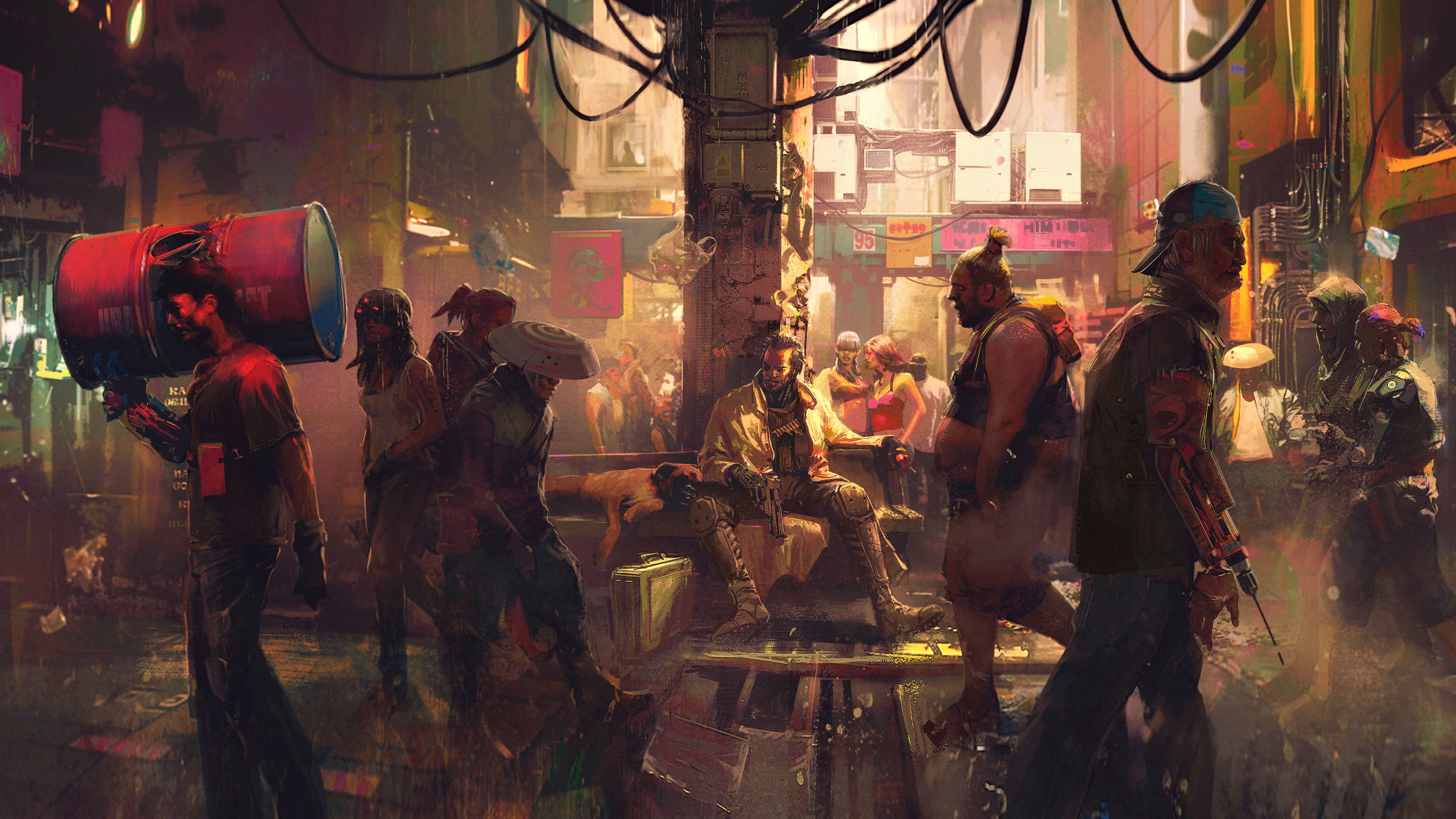 Free download Futurism City Science Fiction Concept Art City Landscape Futurism AI Art Cyberpunk 4K Wallpaper, Wallpaper(s) website provided.