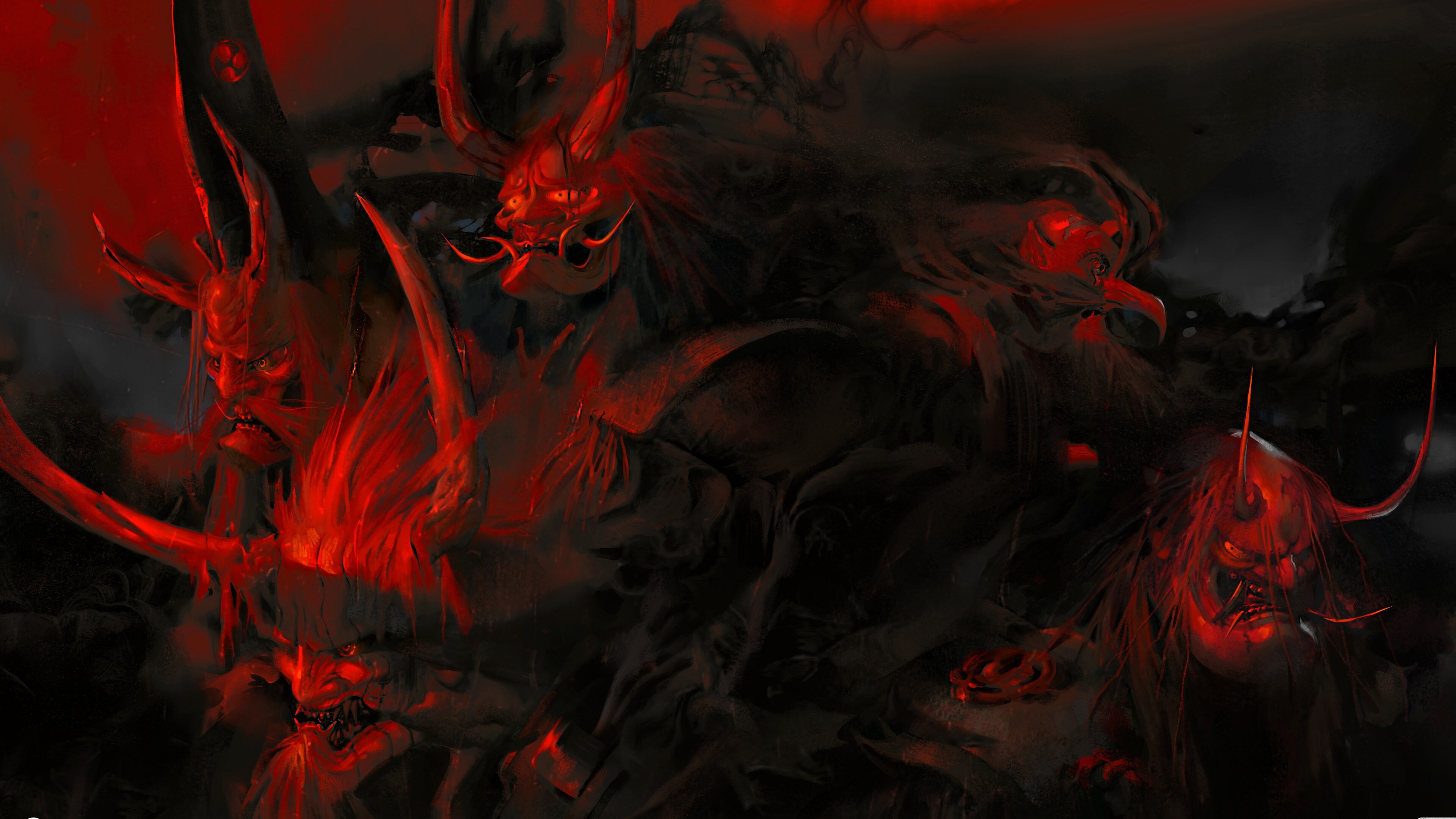 Free download Legend Fantasy Art Art Tsubasa Soul Ghost Mask 4K Wallpaper, Wallpaper(s) website provided.