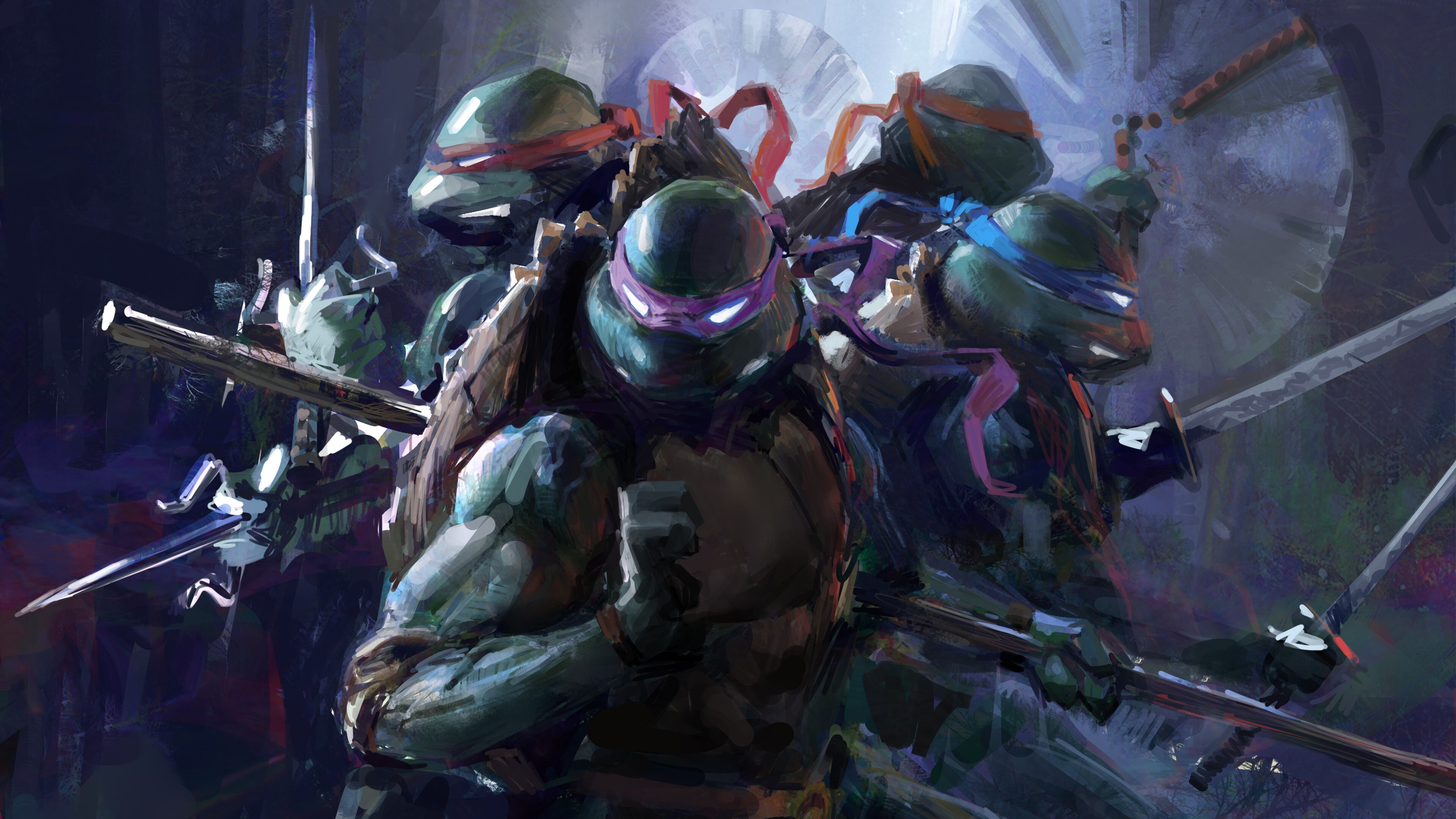 Free download Teenager Tortoise AI Art Comics Painting 4K Wallpaper, Wallpaper(s) website provided.