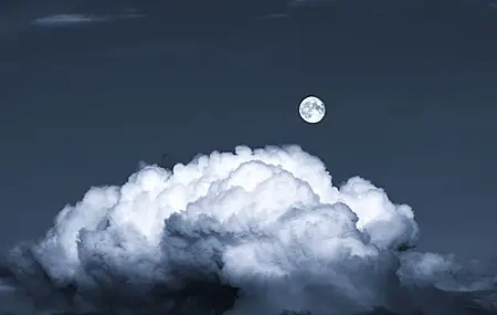 Free download Moon Night Sky Clouds 4K Wallpaper, Wallpaper & 7wallpaper