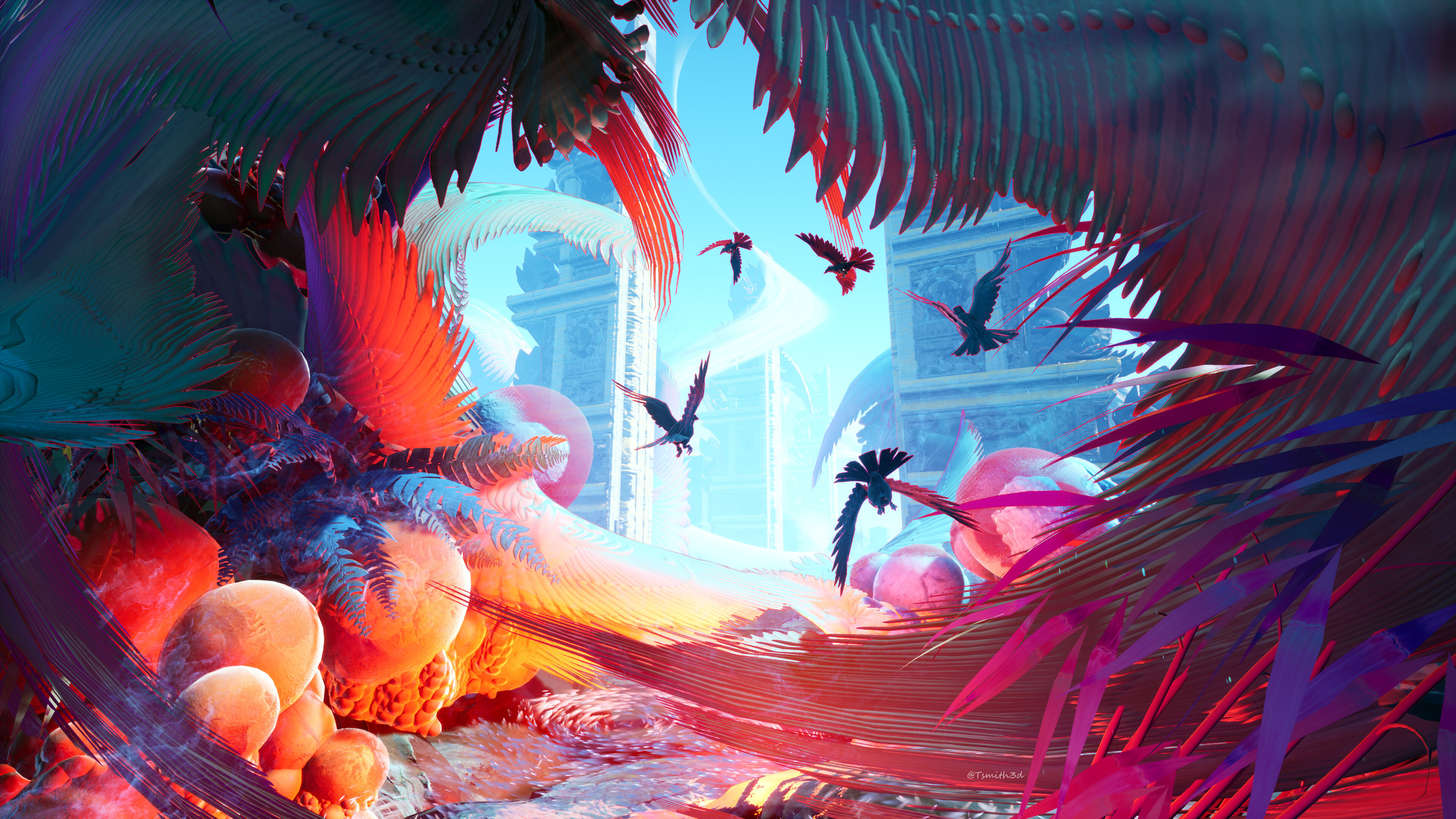 Free download AI Art Bird Surreal 4K Wallpaper, Wallpaper(s) website provided.