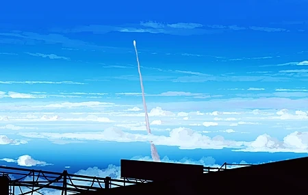 Free download Elegant AI Art Illustration Sketch Cloud Rocket Launch 4K Wallpaper, Wallpaper & 7wallpaper