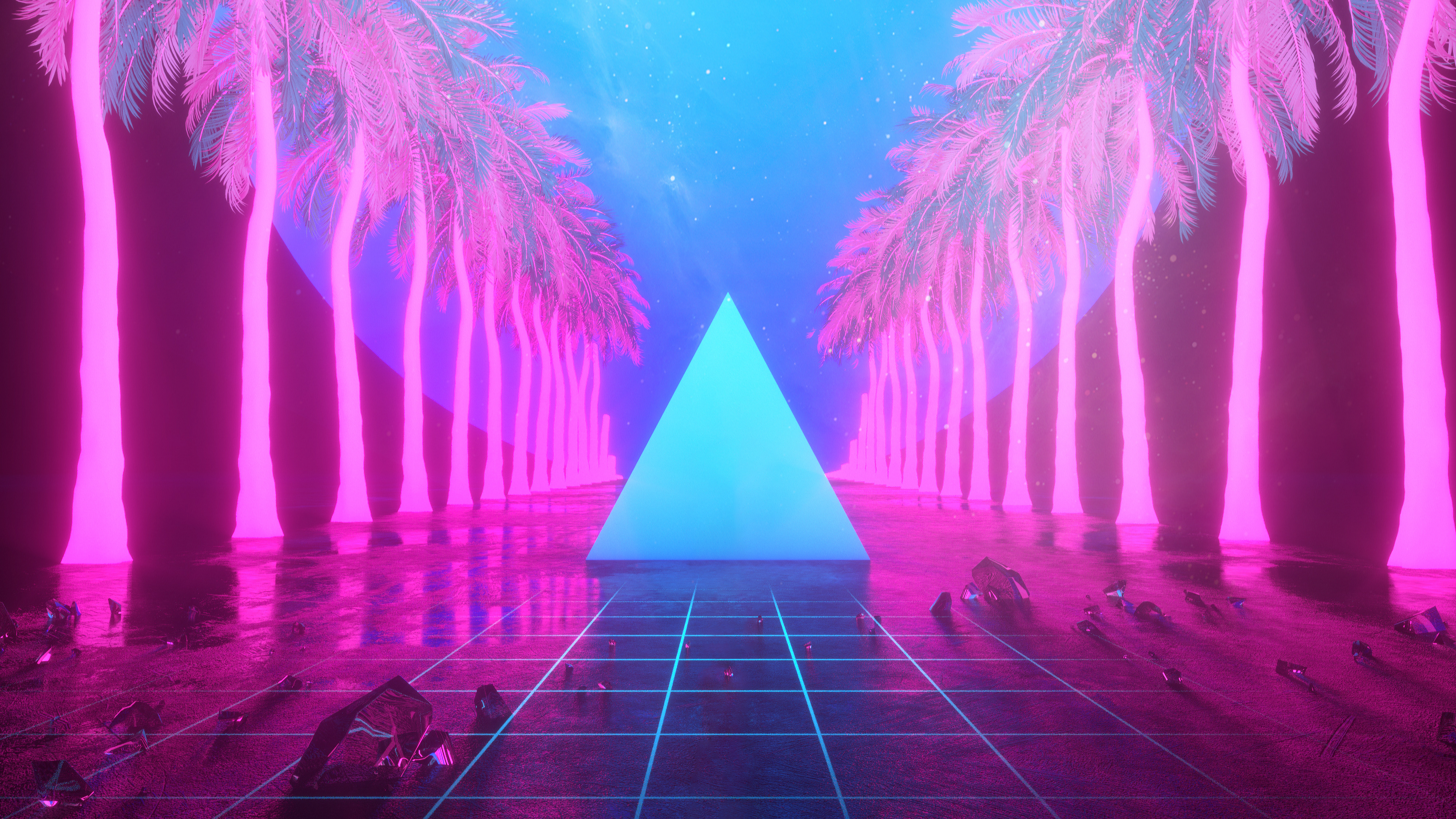 Free download Cyan Pink 4K Wallpaper, Wallpaper(s) website provided.