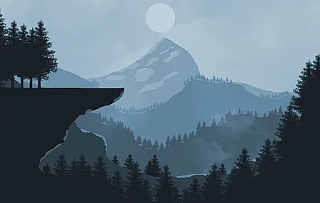 Free download Graphic Design AI Art Nature Mountains 4K Wallpaper, Wallpaper & 7wallpaper