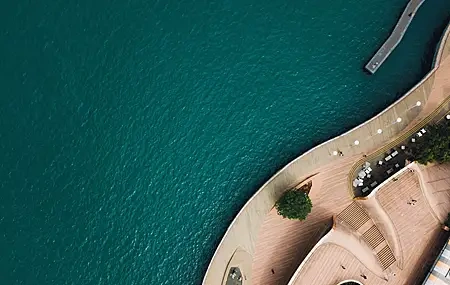 Free download Water surface water waves sea coast dock drone photos 4K wallpaper, Wallpaper & 7wallpaper