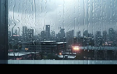 Free download City Rain Window Architecture Art 4K Wallpaper, Wallpaper(s) website provided.