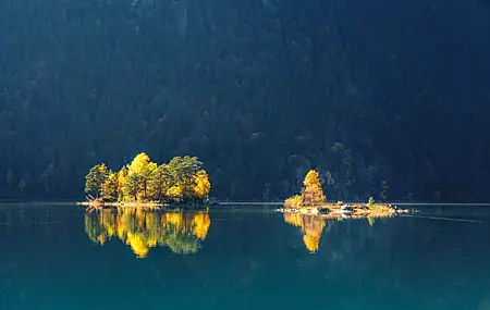 Free download Landscape Trees Lake Water Nature 4K Wallpaper, Wallpaper(s) website provided.