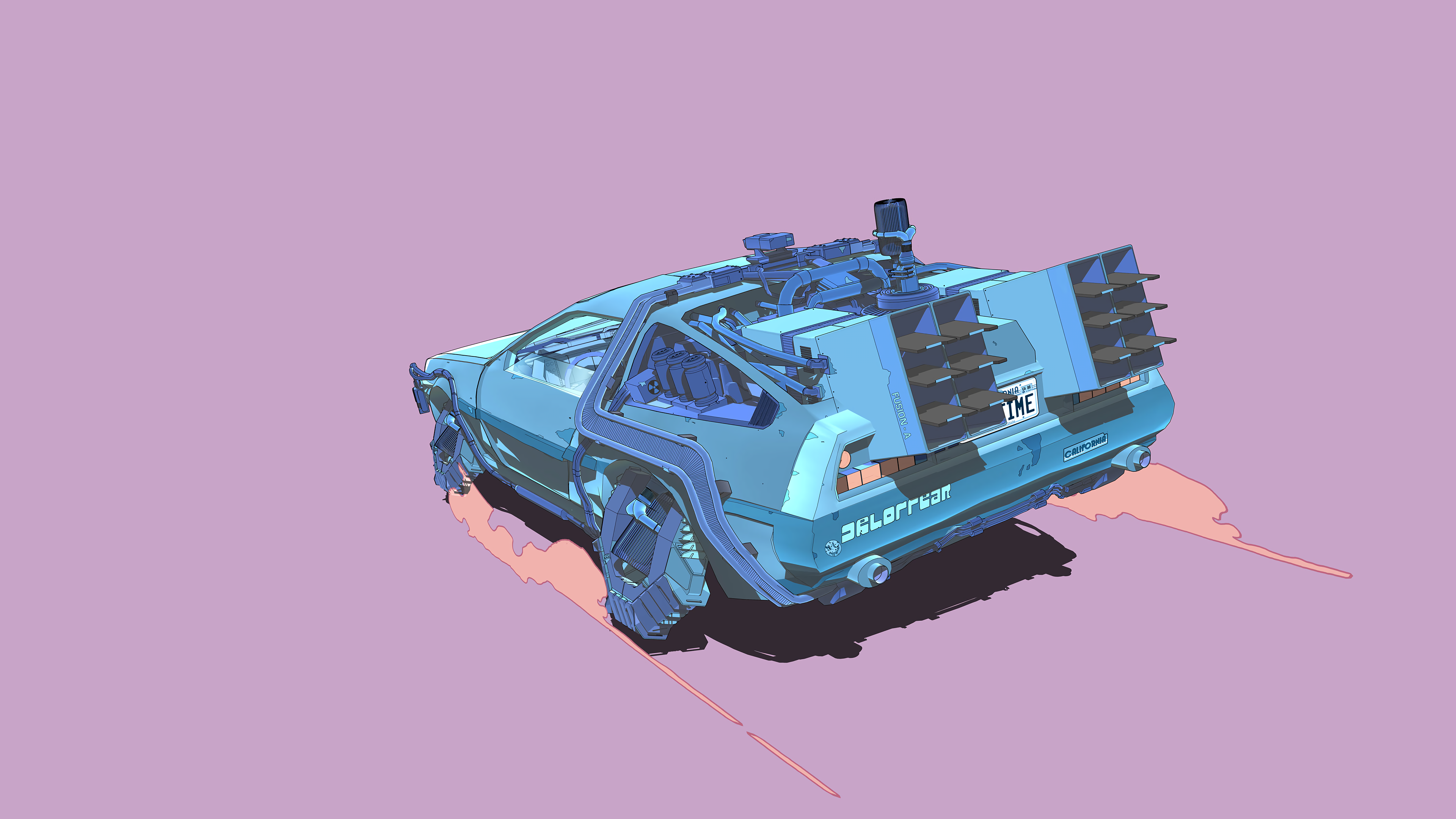 Free download Future AI Art Time Machine Car Vehicle 4K Wallpaper, Wallpaper(s) website provided.