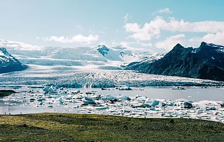 Free download Ice Ultra-wide Water Nature Landscape Snow Clouds Sky 8K Wallpaper, Wallpaper & 7wallpaper