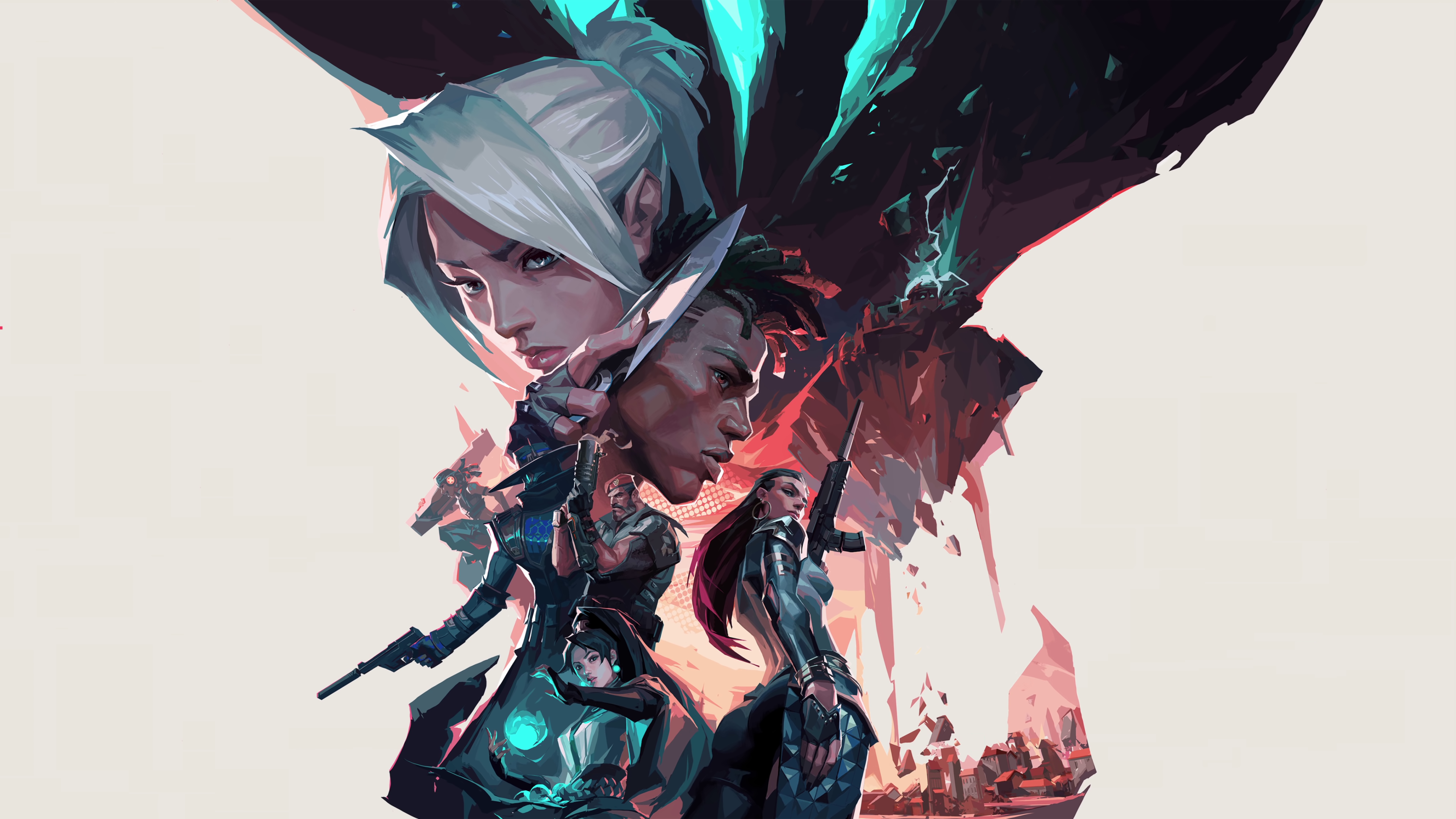 Free download White hair electronic games digital art white background 4K wallpaper, Wallpaper(s) website provided.