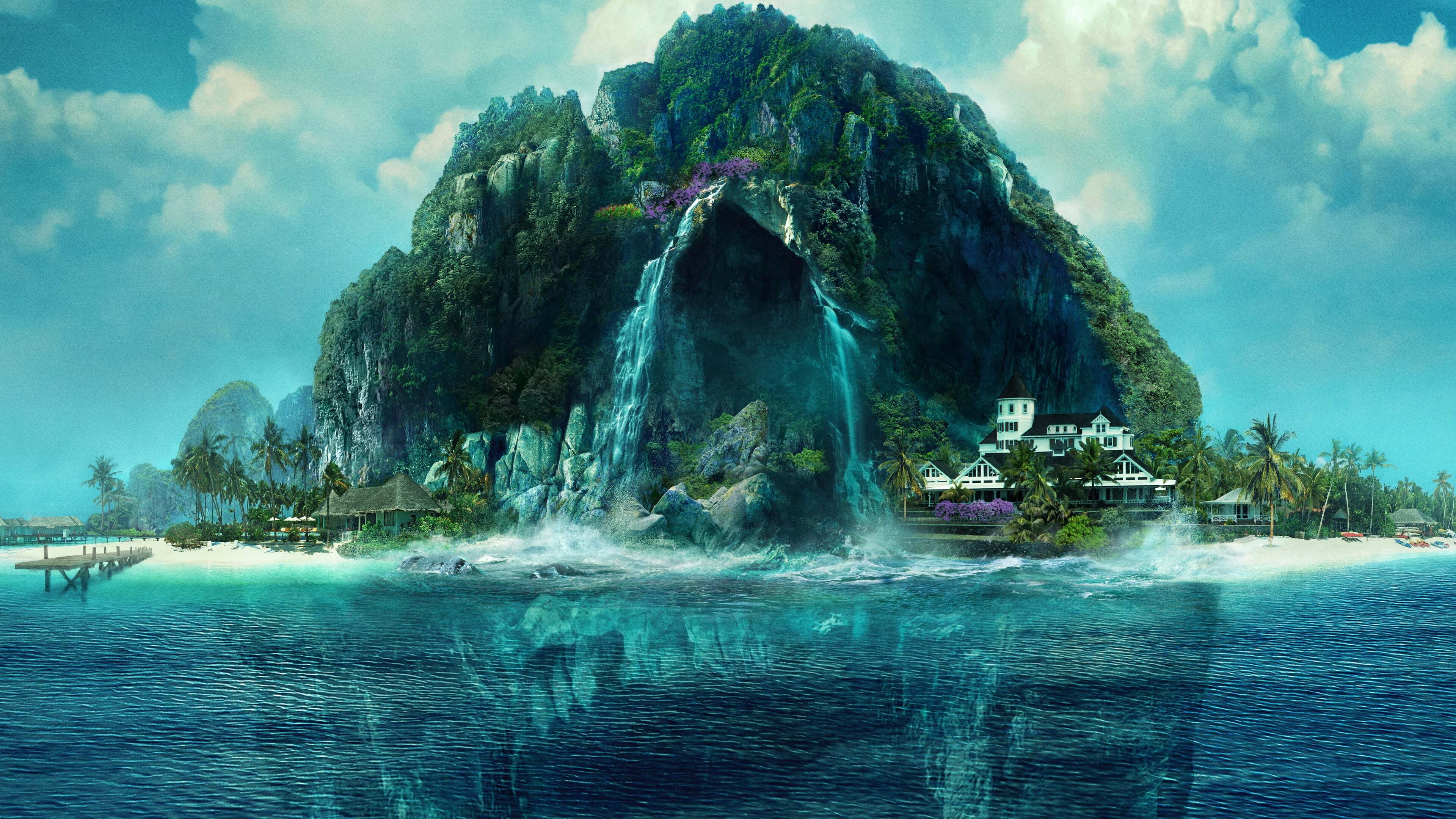 Free download Neverland Island Nature House Tree Skeleton 4K Wallpaper, Wallpaper(s) website provided.