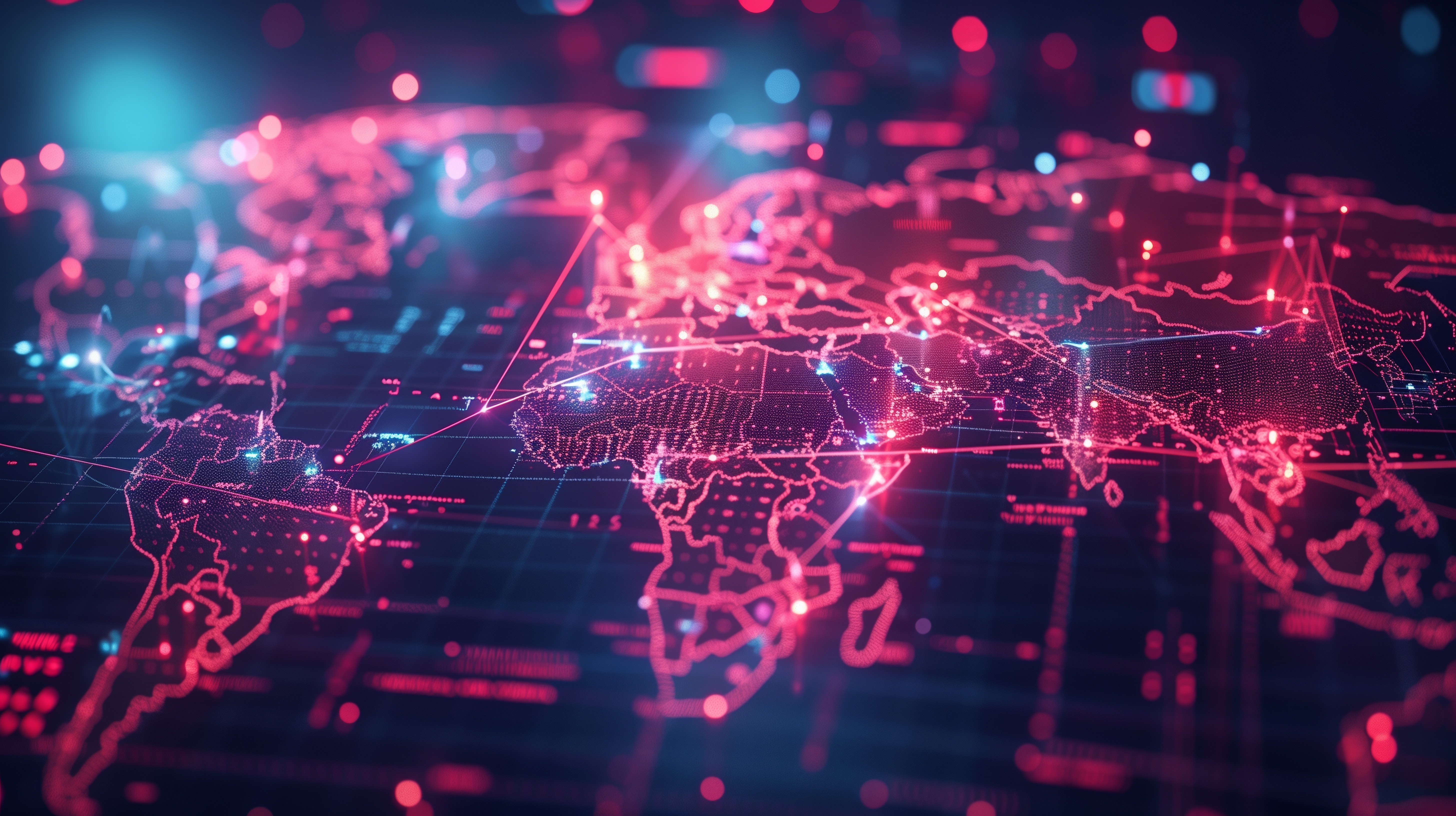 Free download AI Art Color Science Fiction Map Glowing Computer Wallpaper 4K Wallpaper, Wallpaper(s) website provided.