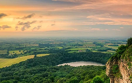 Free download Photography Environment Nature Forest Lake Scenery Trees Evening Horizon 4K Wallpaper, Wallpaper & 7wallpaper