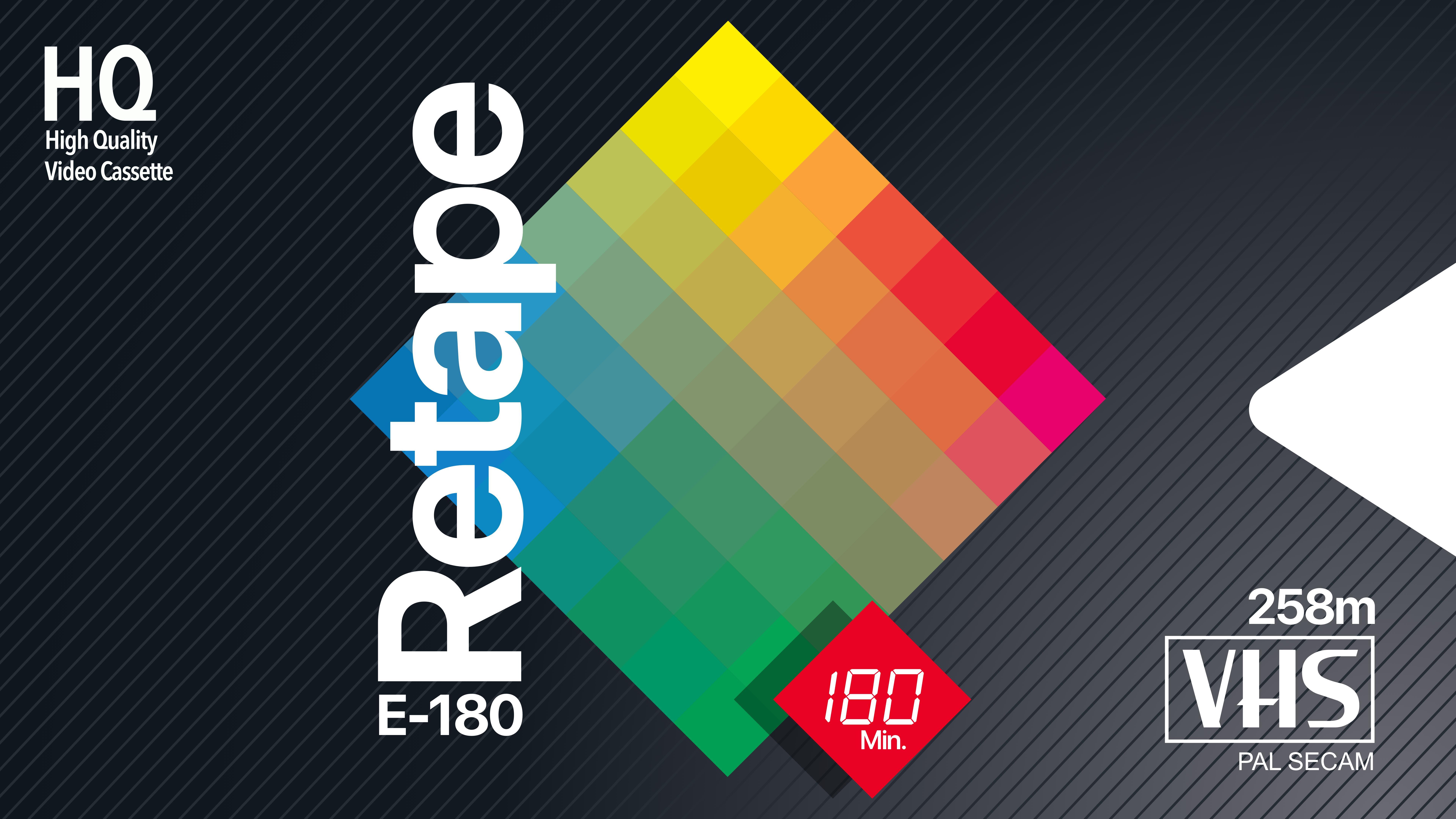 Free download Video tape retro style rainbow color computer wallpaper 8K wallpaper, Wallpaper(s) website provided.