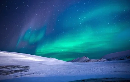 Free download Landscape Snow Nature Aurora 4K Wallpaper, Wallpaper & 7wallpaper
