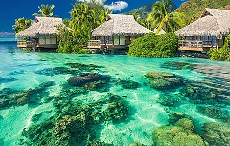 Free download Beach Island Nature Scenery Tropical Resort Waters Sea 4K Wallpaper, Wallpaper & 7wallpaper