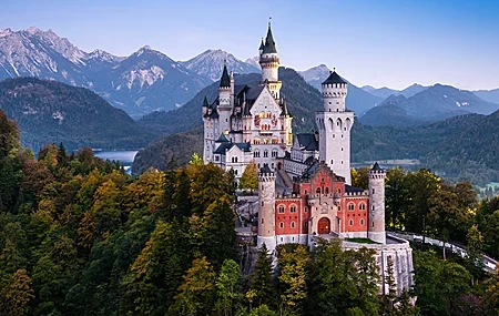 Free download Landscape Mountains Castle Landmarks 4K Wallpaper, Wallpaper & 7wallpaper