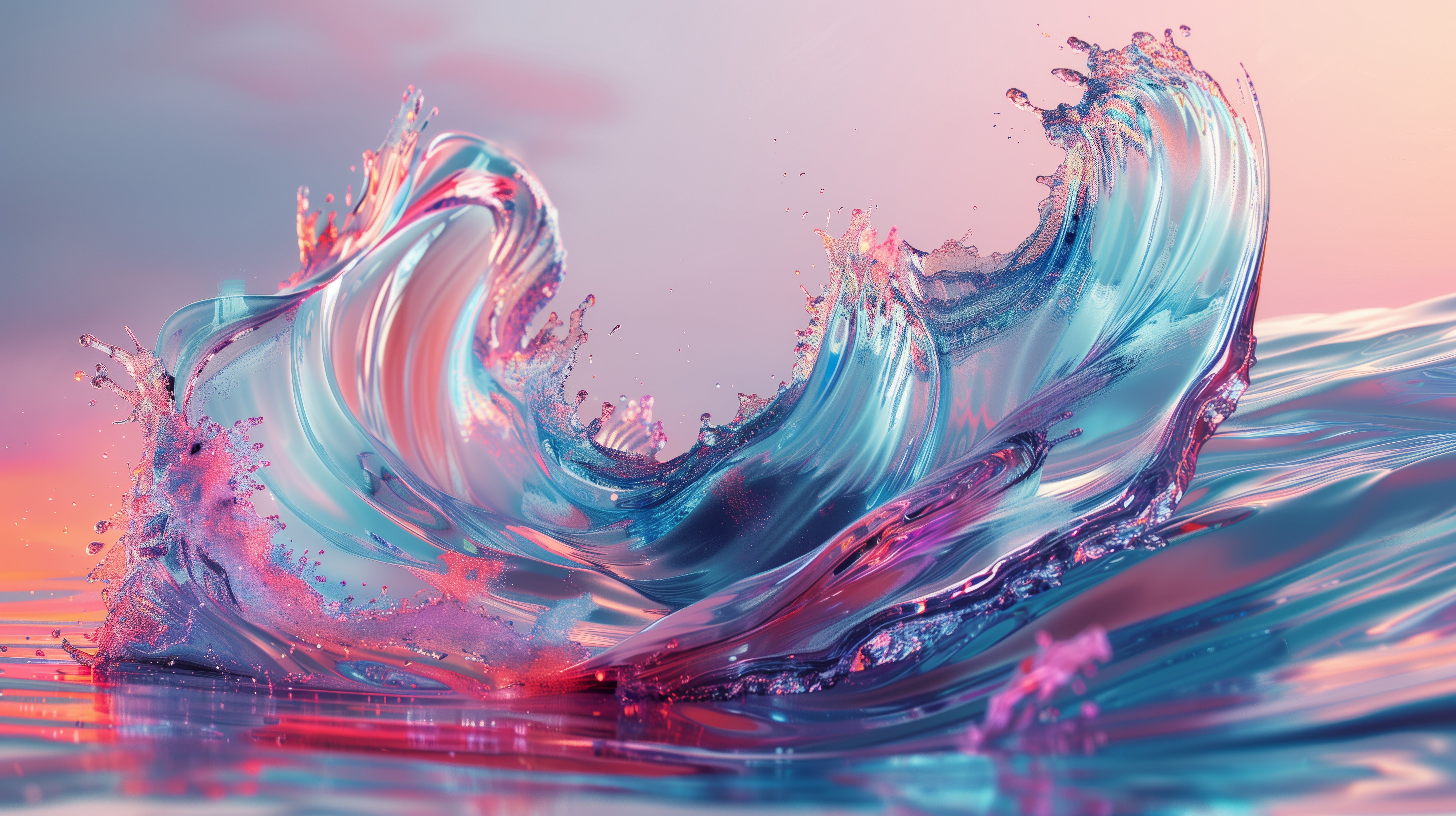 Free download Colorful soft waves splashes liquid computer wallpaper 4K wallpaper, Wallpaper(s) website provided.