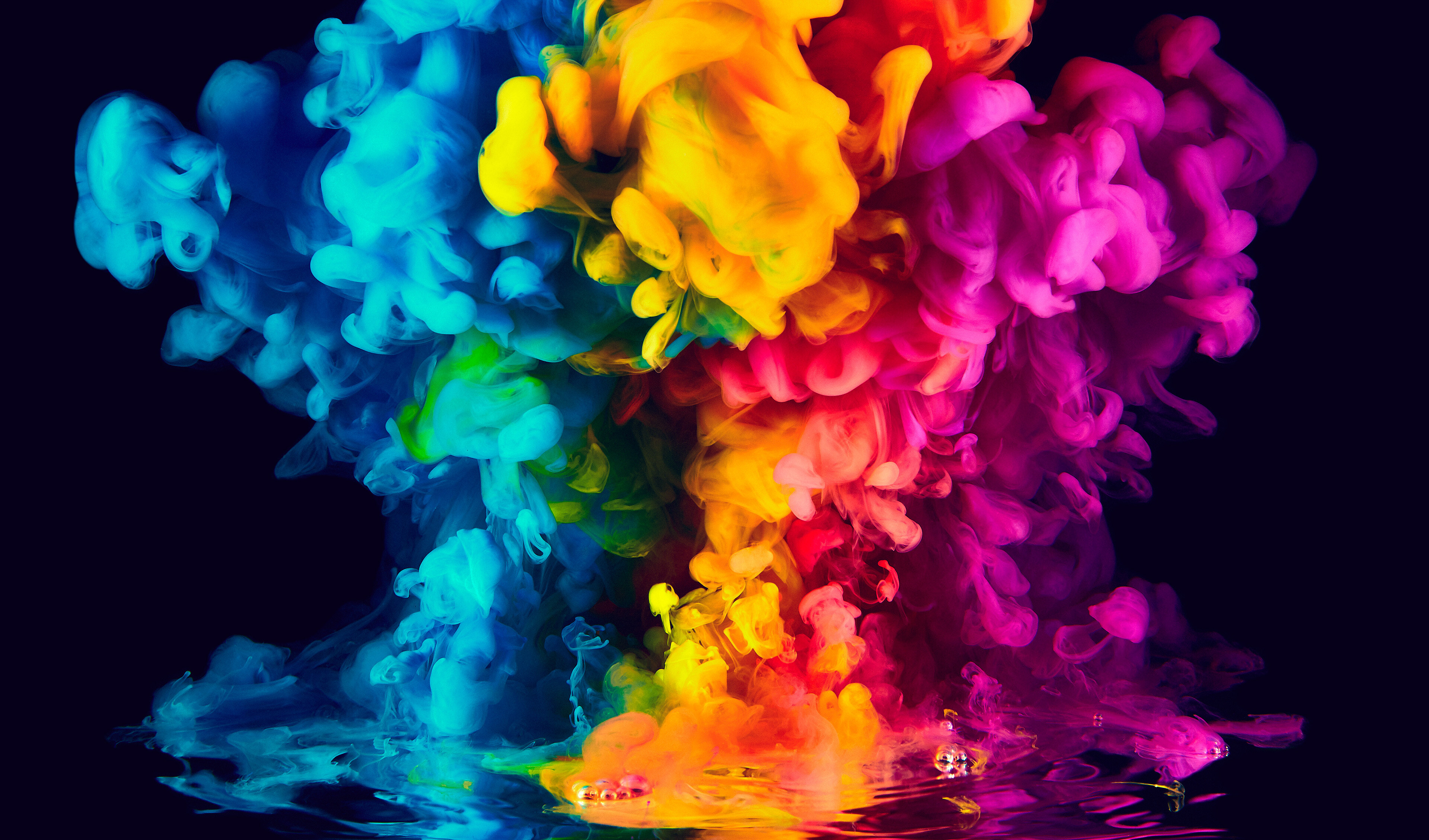 Free download Ink Vitality Abstract Smoke Colorful Computer Wallpaper 4K Wallpaper, Wallpaper(s) website provided.
