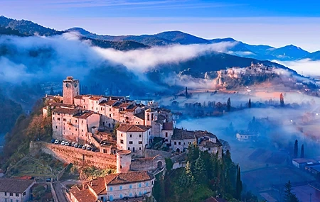 Free download Landscape Mist Architecture Mountains 4K Wallpaper, 4K Wallpaper, Wallpaper & 7wallpaper