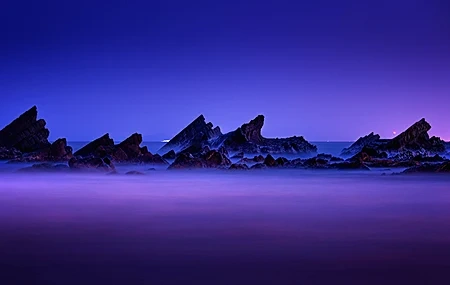 Free download Mountain Nature Night Fog 4K Wallpaper, Wallpaper & 7wallpaper