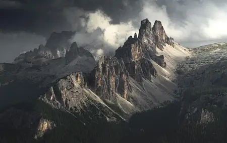 Free download Mountains Landscape Nature Clouds Cliffs Forest 4K Wallpaper, Wallpaper & 7wallpaper