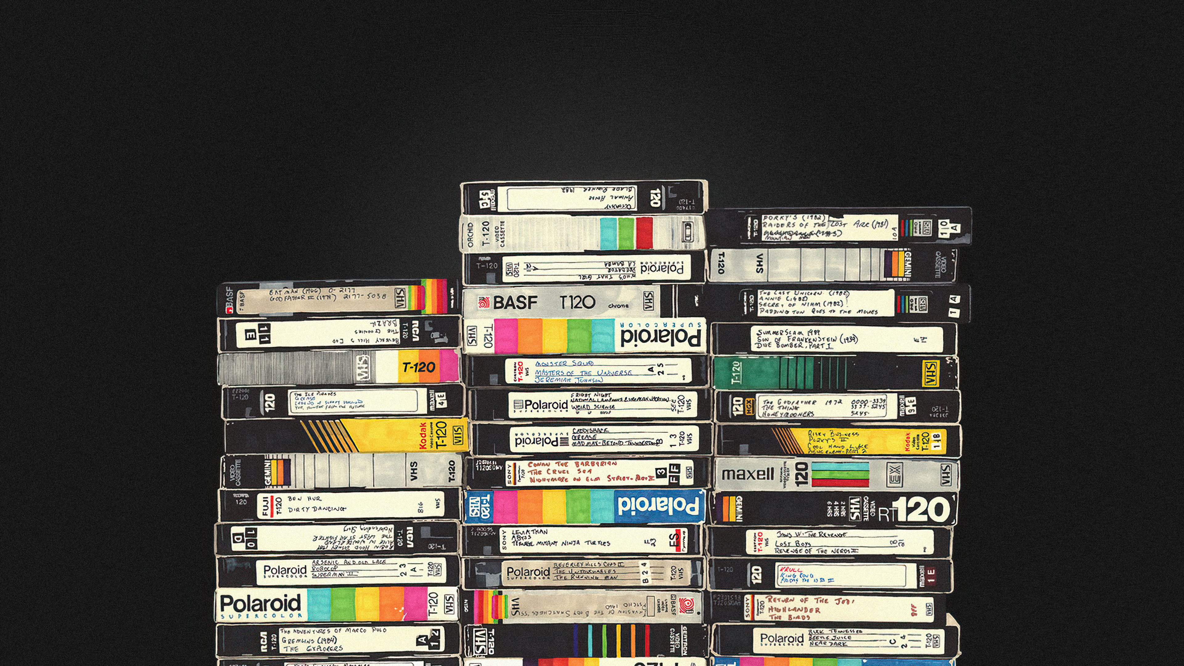 Free download Cassette tape Video tape Computer wallpaper 4K wallpaper, Wallpaper(s) website provided.