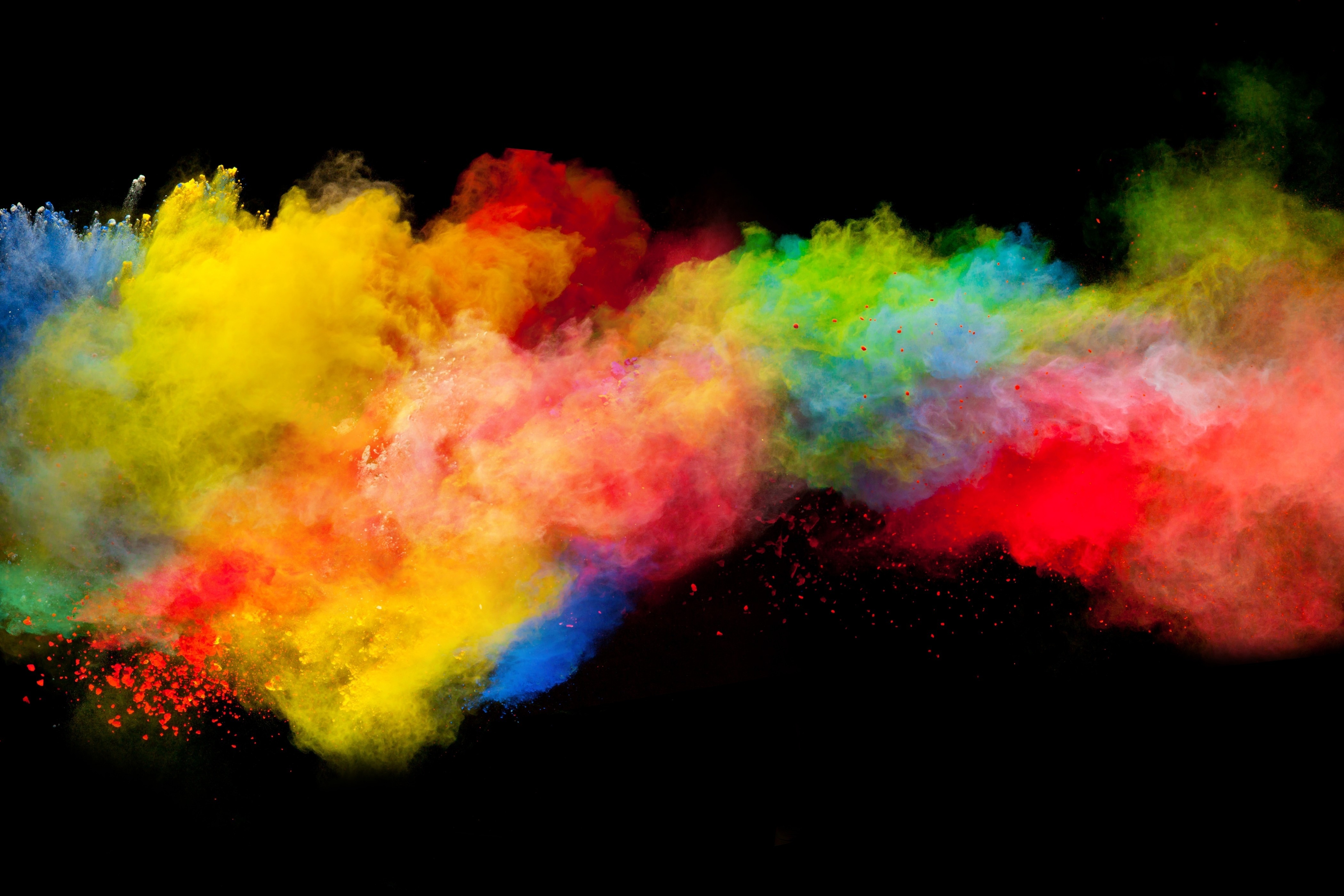 Free download Pink Color Black Splash Powder Computer Wallpaper 4K Wallpaper, Wallpaper(s) website provided.