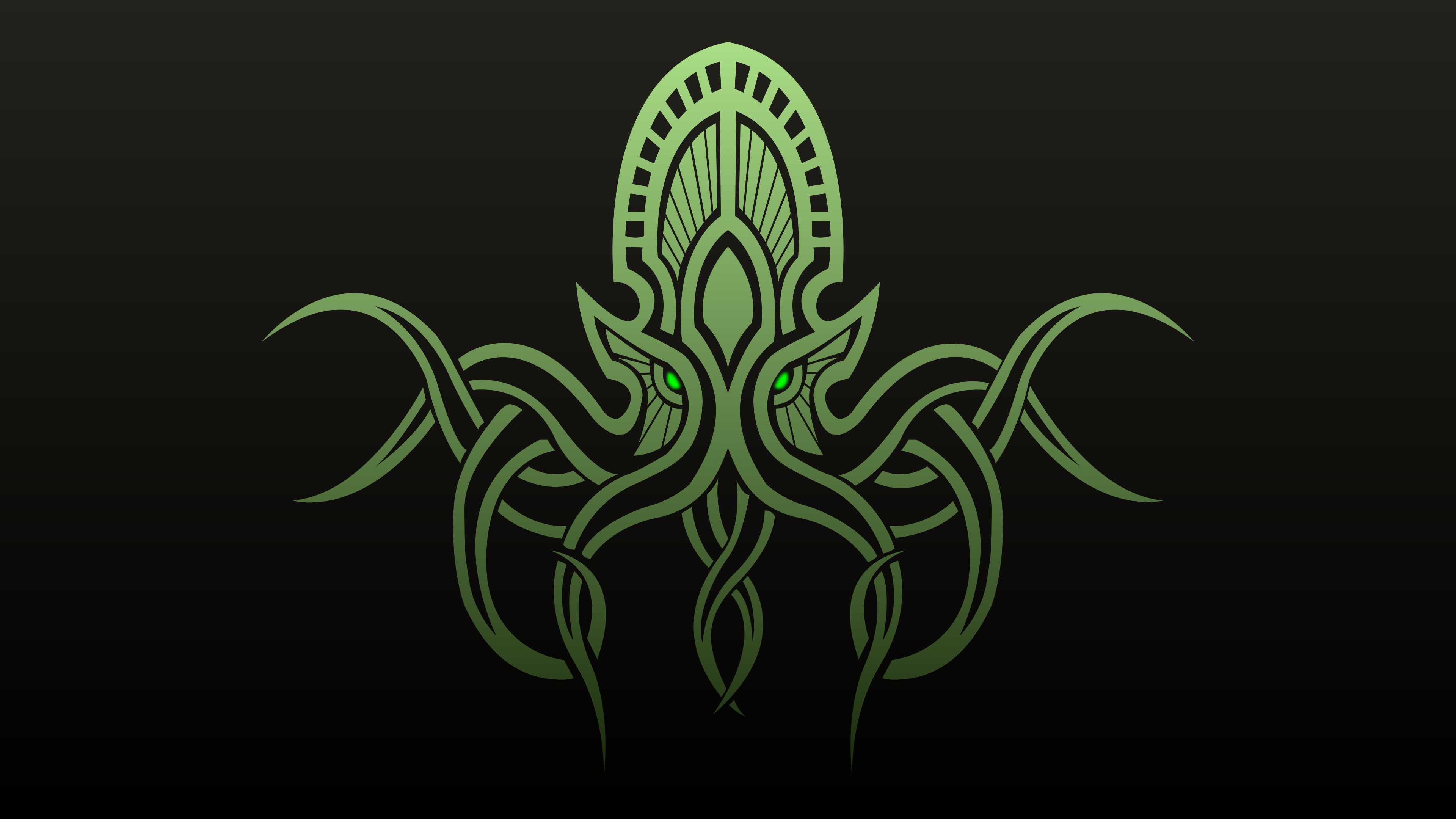 Free download The World of Love Green Eyes Cthulhu Octopus Minimalism Horror Creature Simple Background Characters in Book Computer Wallpaper 4K Wallpaper, Wallpaper(s) website provided.