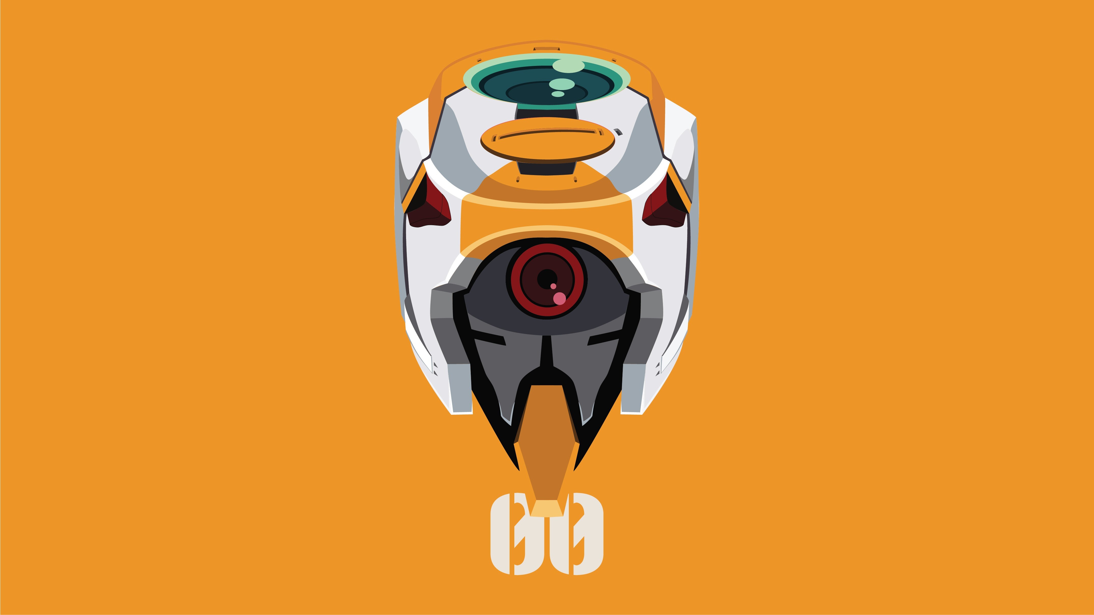 Free download Neon Genesis Gospel Mecha Unit Anime Orange Background Simple Background Computer Wallpaper 4K Wallpaper, Wallpaper(s) website provided.