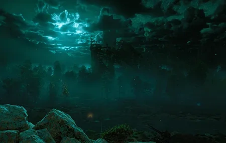 Free download Horizon Zero Dawn Night Moonlight Mist Ruins Doomsday Video Games Digital Art Ultra-Wide Forest Clouds Trees Sky CGI 4K Wallpaper, Wallpaper & 7wallpaper