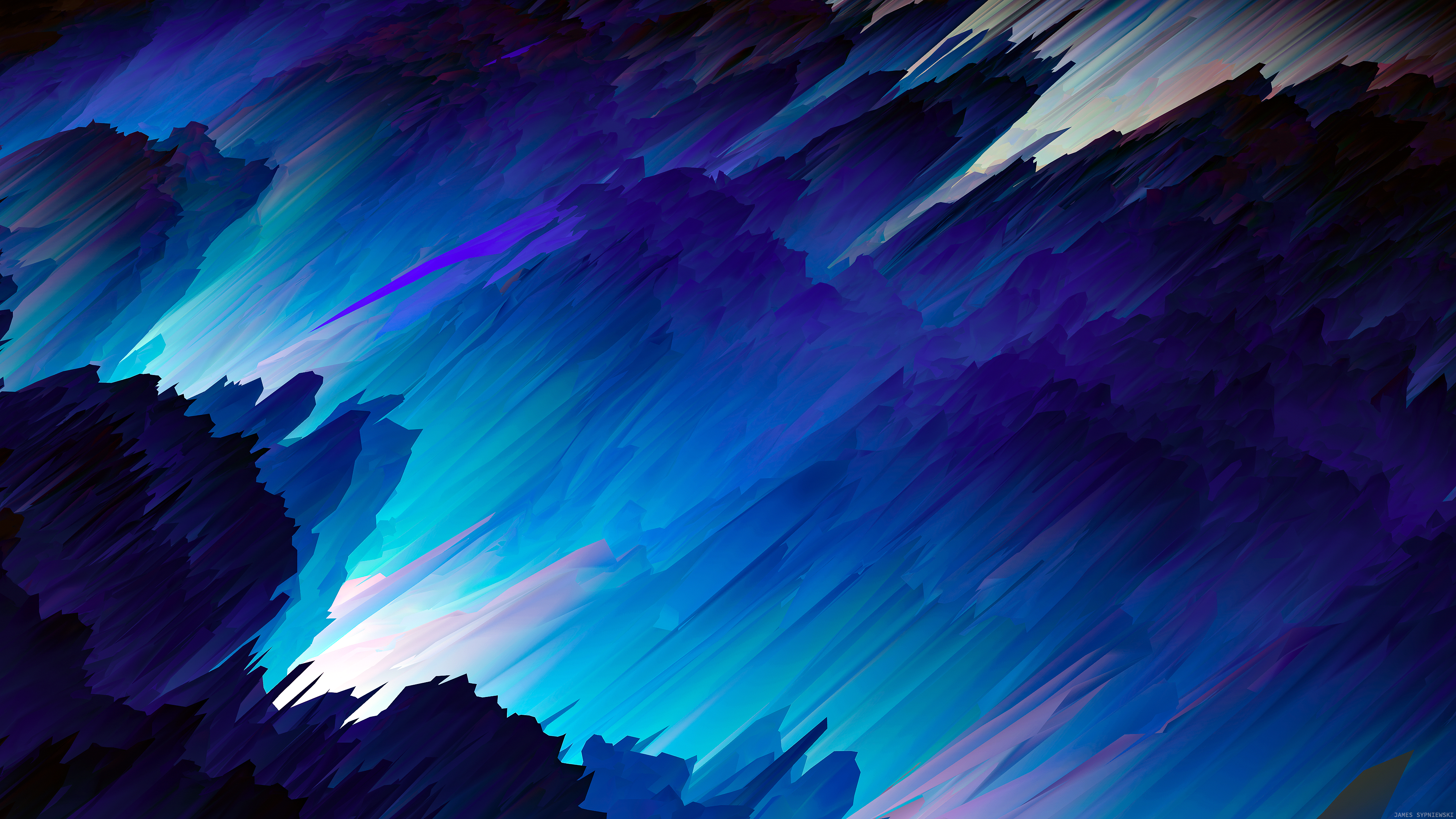 Free download Abstract Wave AI Art Fraction Blue Computer Wallpaper 4K Wallpaper, Wallpaper(s) website provided.