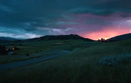 Free download Sunset Night Lightning 4K wallpaper, Wallpaper & 7wallpaper