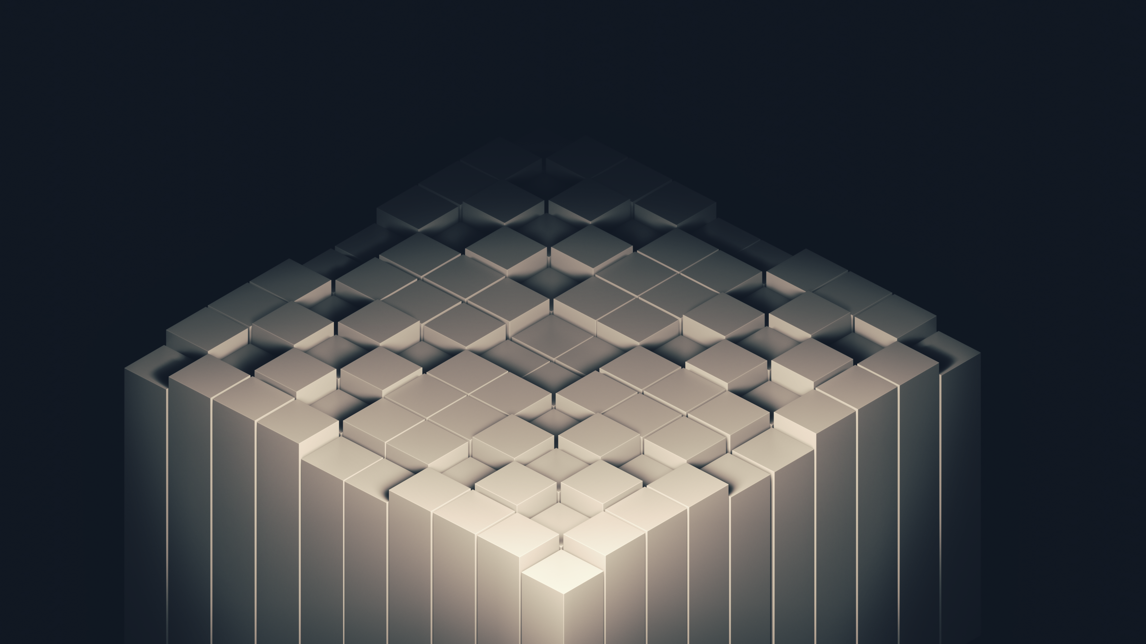 Free download Cube Minimalism Mixer AI Art Simple Background Square Geometry Abstract Block Abstract Black Background Computer Wallpaper 4K Wallpaper, Wallpaper(s) website provided.