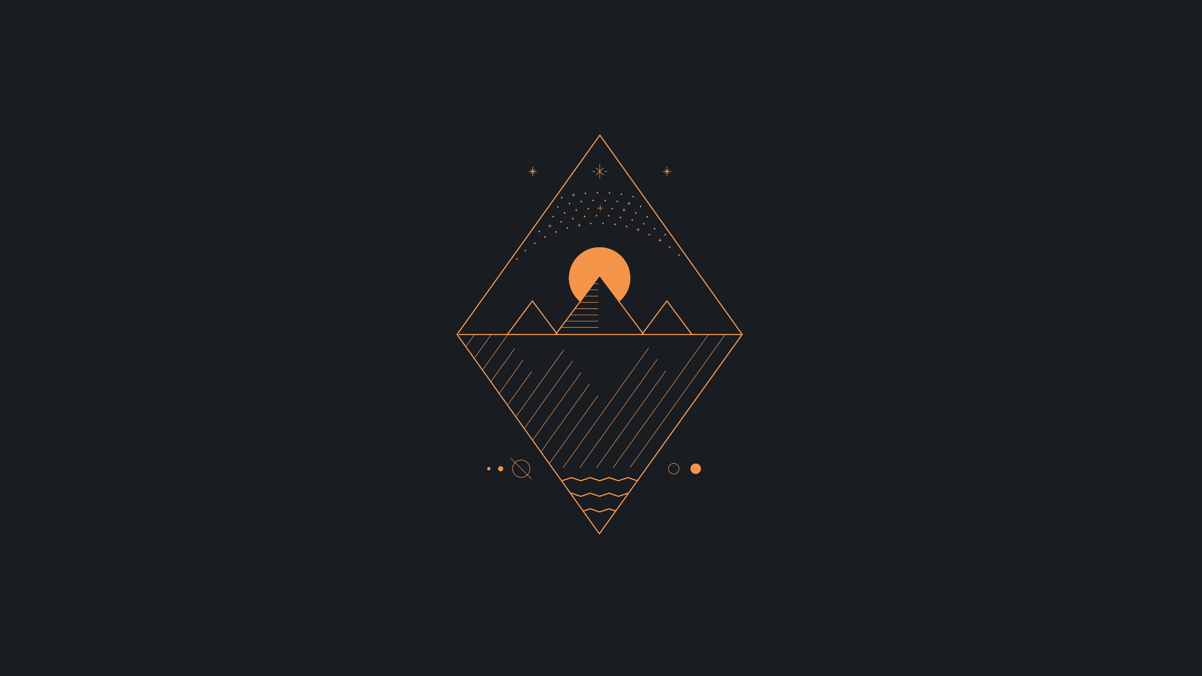 Free download Abstract Minimalism Orange Simple Background Black Background Computer Wallpaper 4K Wallpaper, Wallpaper(s) website provided.