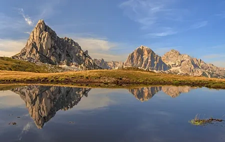 Free download Nature Landscape Sky Cloud Mountain Grass Water Reflection Rock Computer Wallpaper 4K Wallpaper, Wallpaper & 7wallpaper