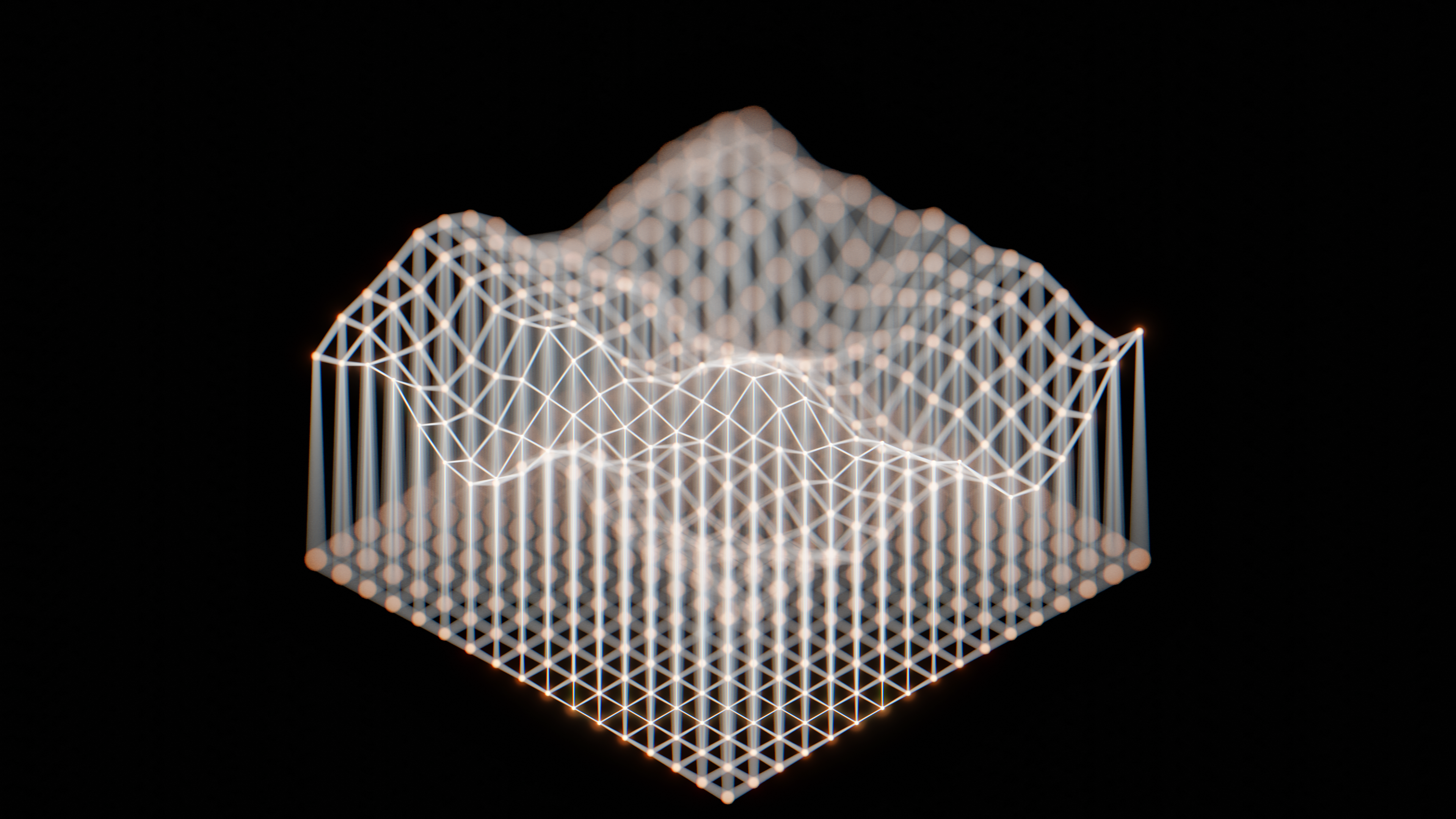 Free download Abstract AI Art Technology Retro Computer Mesh Terrain Warm Computer Wallpaper 4K Wallpaper, Wallpaper(s) website provided.