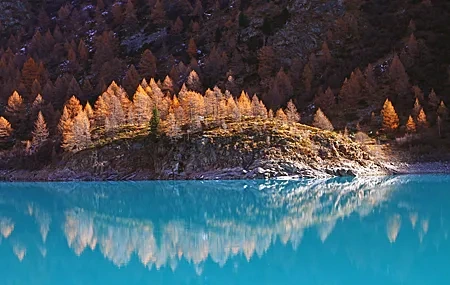 Free download Landscape Water Trees Autumn Rocks Spruce River Lake Nature 4K Wallpaper, Wallpaper & 7wallpaper