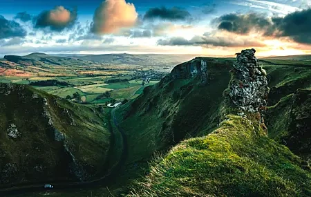 Free download Nature Trees Clouds Grass Road Mountains 4K Wallpaper, Wallpaper & 7wallpaper