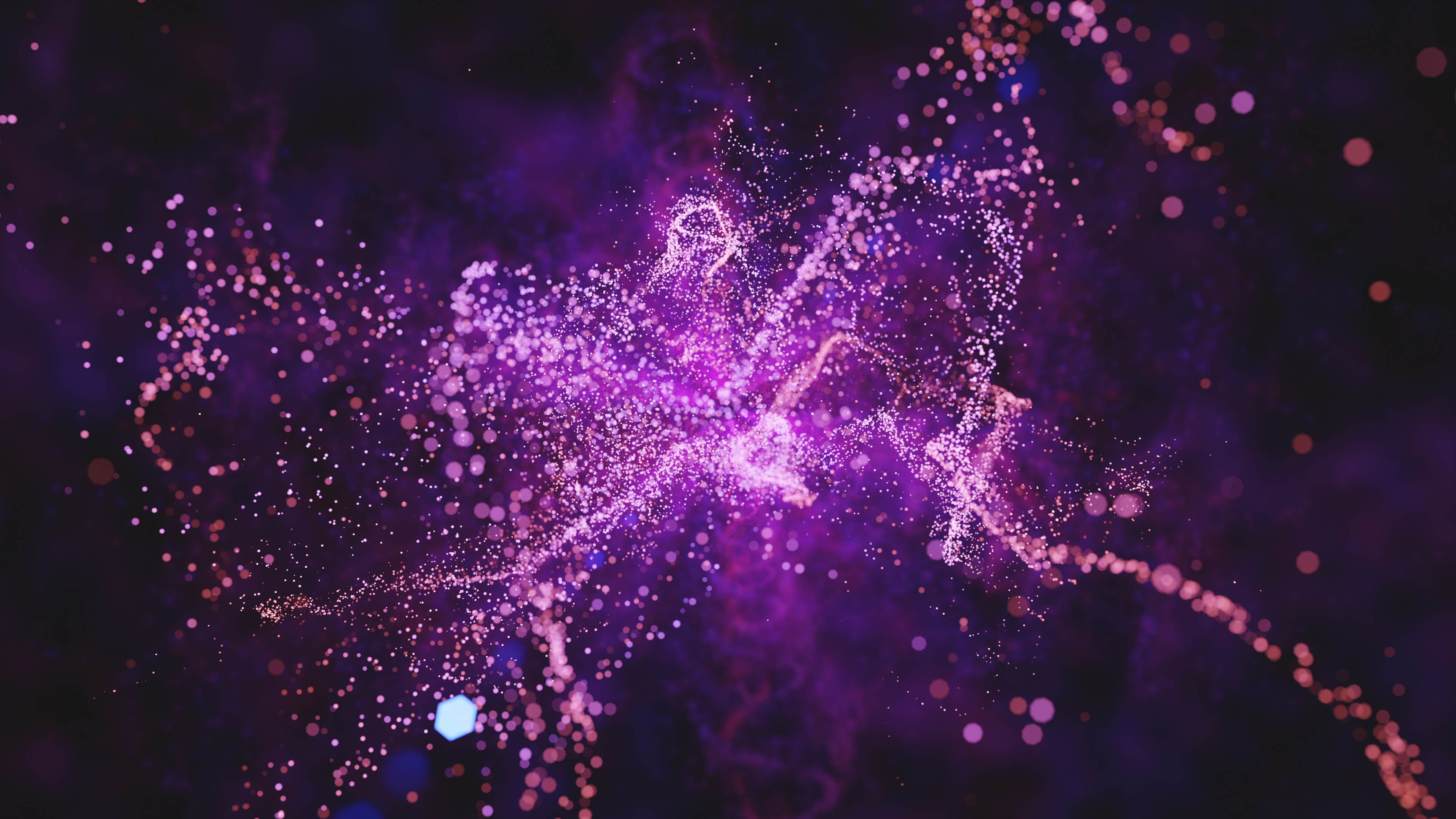 Free download Abstract Abstract Purple Particles AI Art Computer Wallpaper 4K Wallpaper, Wallpaper(s) website provided.