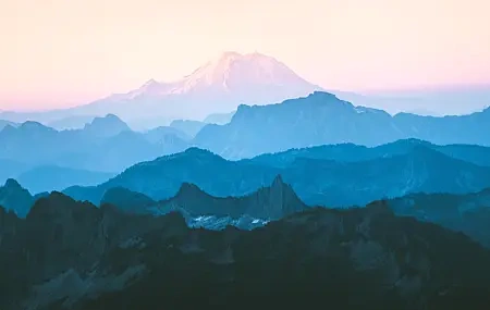 Free download Landscape Mountains Nature Dark Sky Blue Panorama Computer Wallpaper 4K Wallpaper, Wallpaper & 7wallpaper