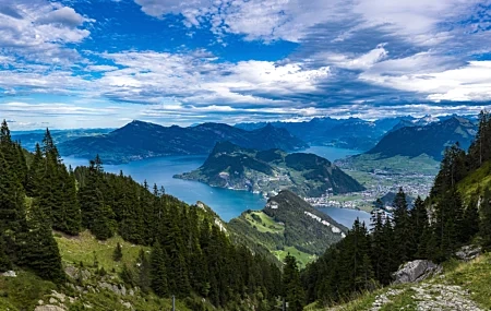 Free download Switzerland Mountains Nature Panorama Landscape Computer Wallpaper 4K Wallpaper, Wallpaper & 7wallpaper