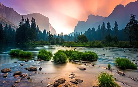 Free download Park Sky Mountains River Trees Landscape Sunset Nature Computer Wallpaper 4K Wallpaper, Wallpaper & 7wallpaper