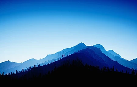 Free download Blue dawn starry night sky wilderness morning evening computer wallpaper 4K wallpaper, Wallpaper & 7wallpaper