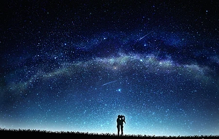 Free download Couple AI Art Animation Love Romance Kiss Fantasy Art Dusk Lights Night Night Sky Sky Computer Wallpaper 4K Wallpaper, Wallpaper & 7wallpaper